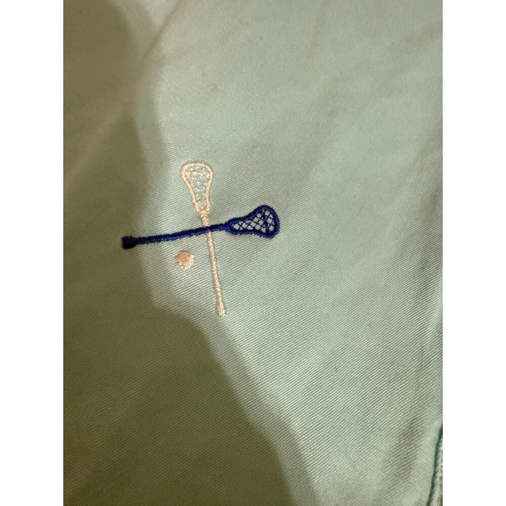 Vineyard Vines 7" Lacrosse Embroidered Breaker Shorts in Pool Side 40 - Picture 3 of 12